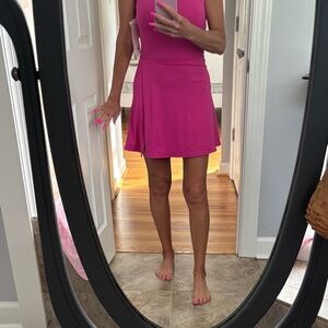 Yogalicious hot pink dress with builtin shorts-brand new with tags